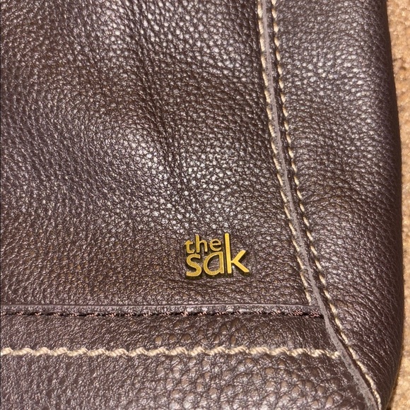 The Sak Lucia Brown Leather Crossbody Bag With Zipper - Picture 12 of 14